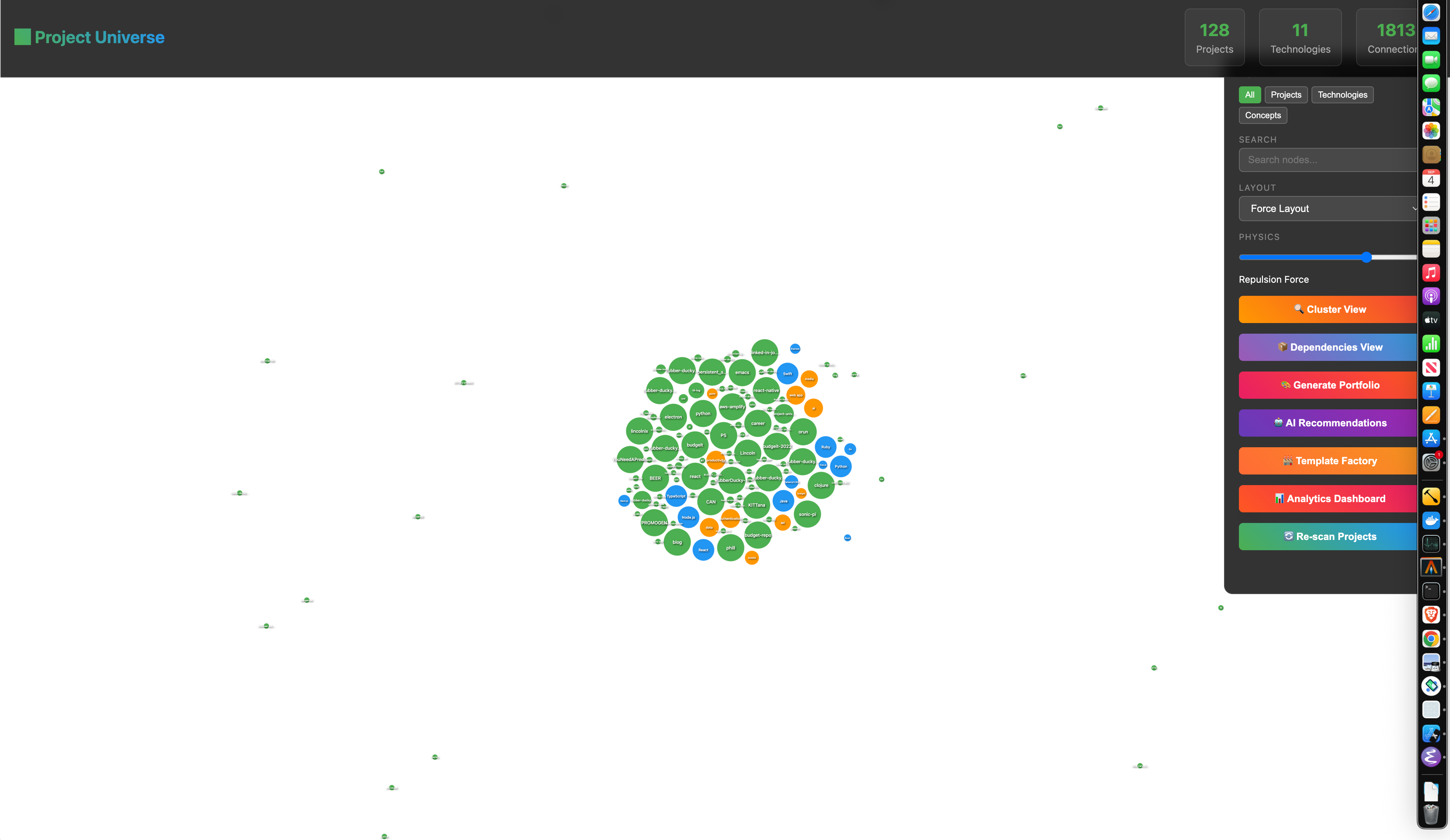 Project Universe - Analytics Dashboard